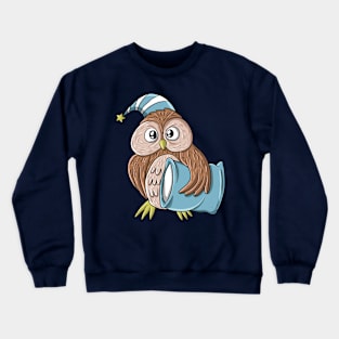 Funny Owl Festival Of Sleep Sleeping Gift for Men Women Kids Crewneck Sweatshirt